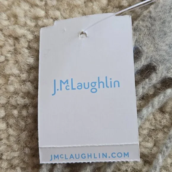 NWT J. McLaughlin Cashmere Mini Jaipur Scarf Equestrian Horse - Picture 3 of 14